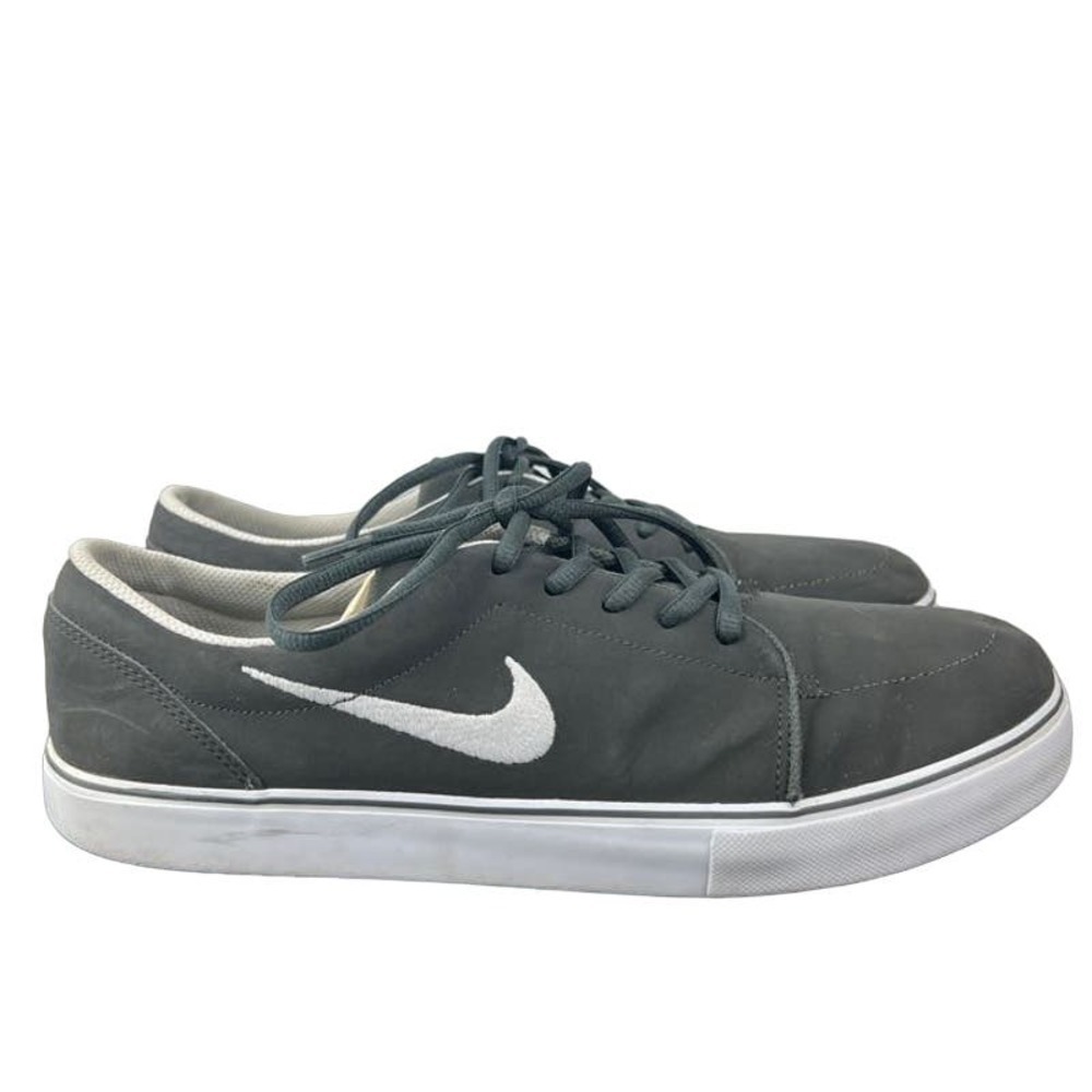 Nike SB Satire Canvas Skate Shoes Mens Size 12 Gray White